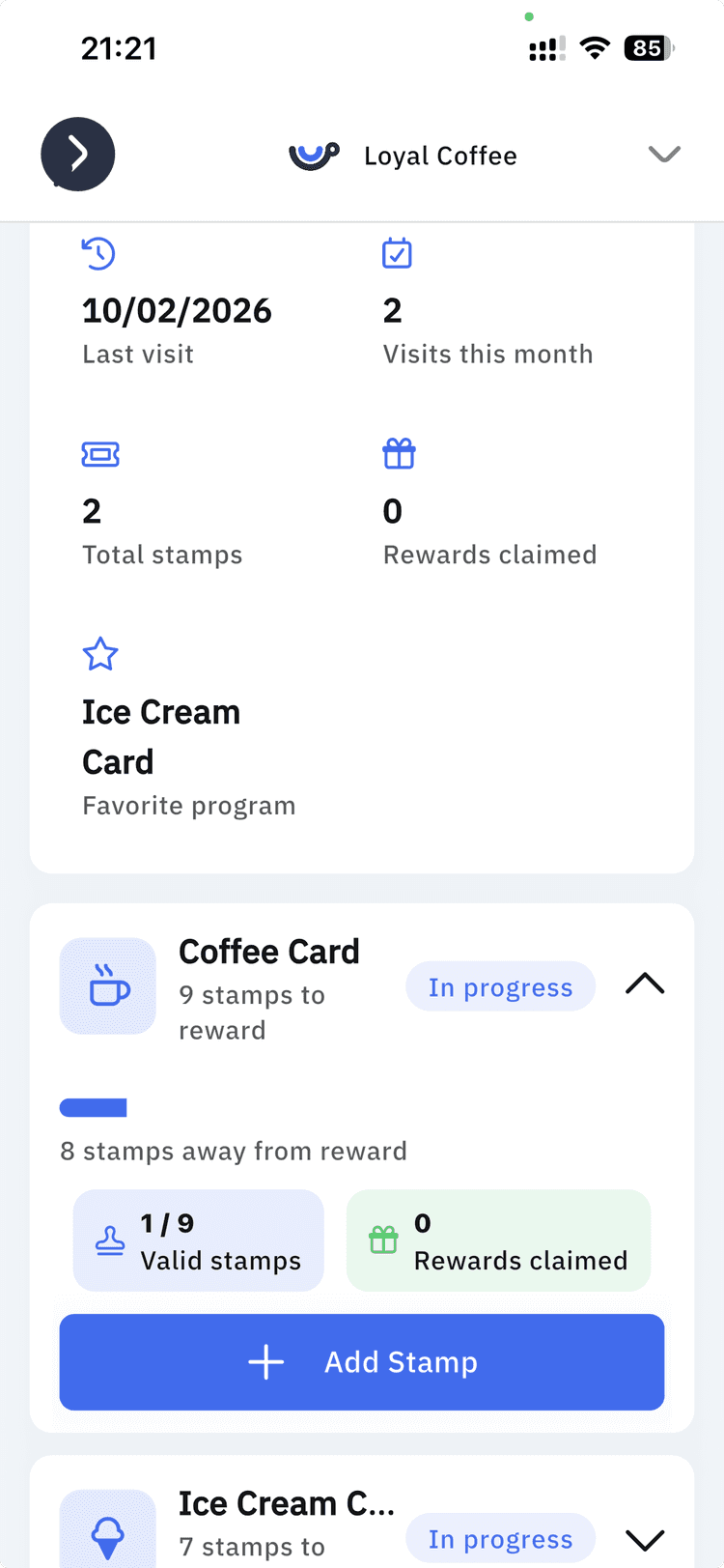 Track progress & reward loyalty